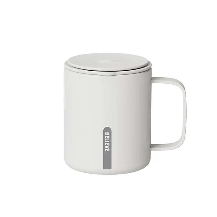 12 uncijų nerūdijančio plieno stiklainis su rankena