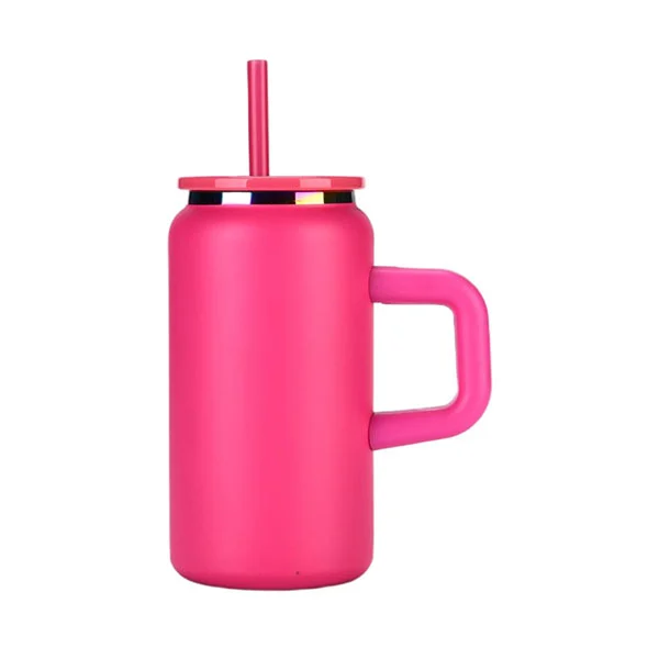 16oz vakuuminis nerūdijantis plienas gali puodelius su nuimamomis rankenomis