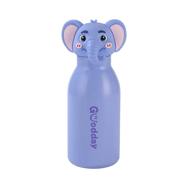 450 ml Cartoon Head vaikiškas nerūdijančio plieno vandens puodelis