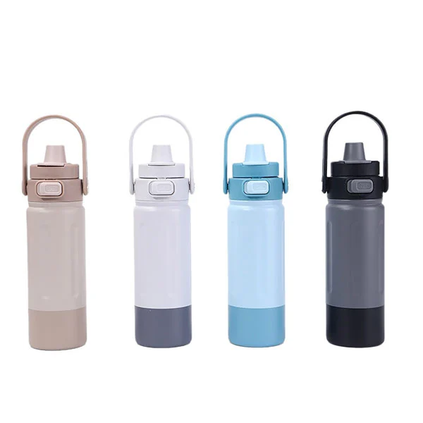 Nerūdijančio plieno sportinis butelis su rankena